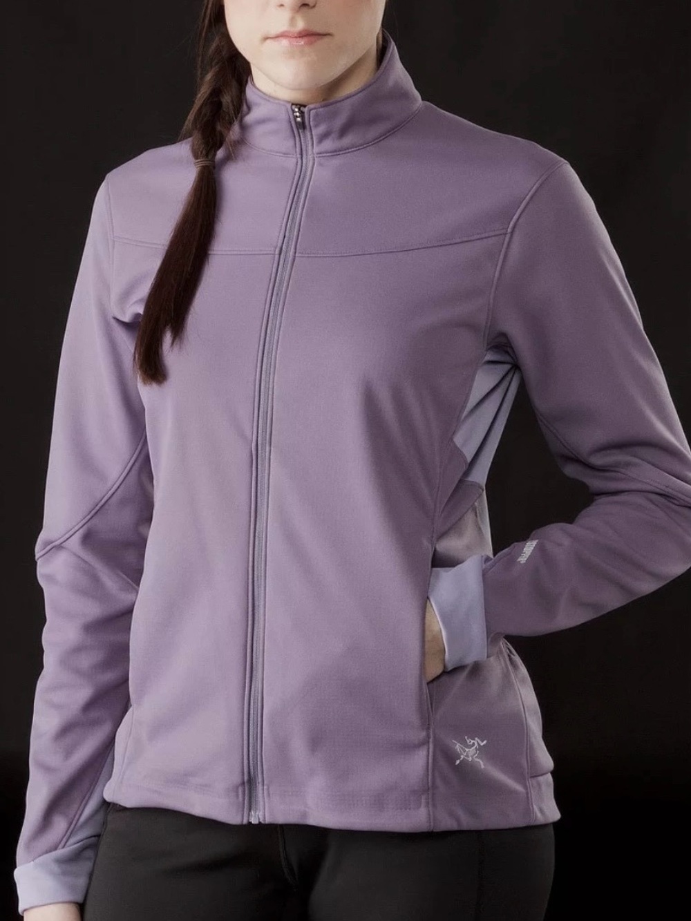 Arc'teryx Womens Trino Jacket M Purple Skiing Running Windproof Water Resistant